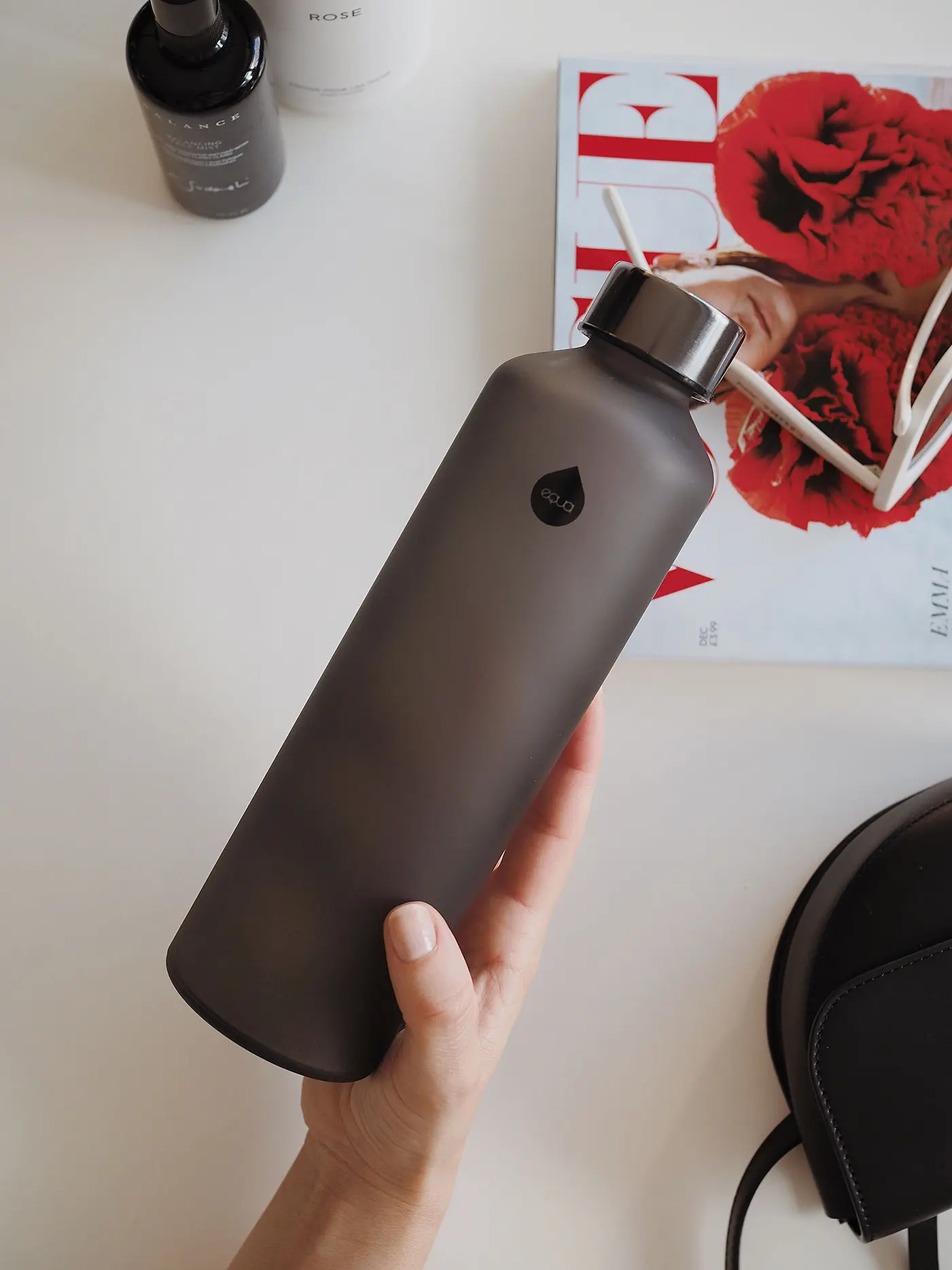EQUA | Trinkflasche Ginko 0,75l | schwarz